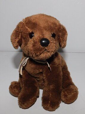 2007 TY Beanie Baby Diggidy chocoate brown Labrador retriever Puppy dog 6" Plush